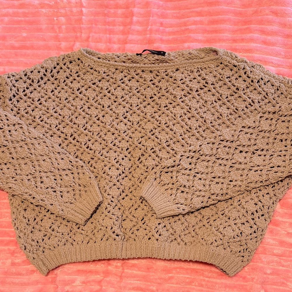 moon & madison Taupe Knit Sweater